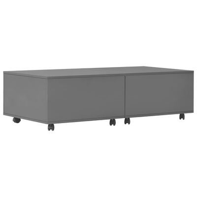 vidaXL Coffee Table High Gloss Grey 120x60x35 cm