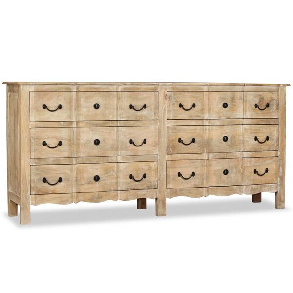 vidaXL Sideboard Solid Mango Wood 200x40x90 cm