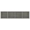 vidaXL Book Cabinet/TV Cabinet Concrete Grey 143x30x36 cm