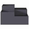vidaXL Garden Planter Anthracite 100 x 100 x 48 cm Steel