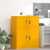 vidaXL Storage Cabinet Mustard Yellow 90 x 40 x 40 cm Steel