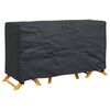 vidaXL Furniture Cover Plain Black 180 x 70 x 90 cm 420D
