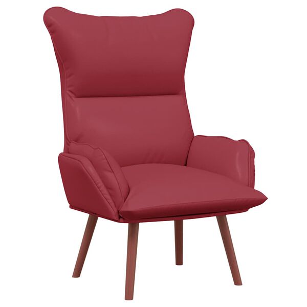 vidaXL Armchair Wine Red 69 x 74 x 93 cm Artificial Leather