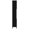 vidaXL Bathroom Cabinet Black 30x30x190 cm Engineered Wood