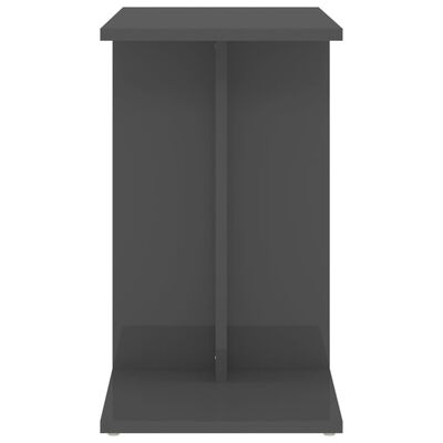 vidaXL Side Table High Gloss Grey 50x30x50 cm Engineered Wood