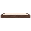 vidaXL Bed Frame without Mattress Brown Oak 160x200 cm Engineered Wood