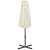 vidaXL Garden Parasol with Aluminium Pole 460x270 cm Sand