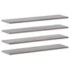 vidaXL Wall Shelves 4 pcs Grey Sonoma 80x20x1.5 cm Engineered Wood