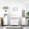 vidaXL Bathroom Cabinet High Gloss White 58x33x60 cm Engineered Wood