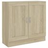 vidaXL Book Cabinet Sonoma Oak 82,5x30,5x80 cm Engineered Wood