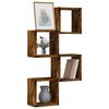 vidaXL Wall Shelves 4 pcs Brown 26 x 15 x 26 cm Engineered wood