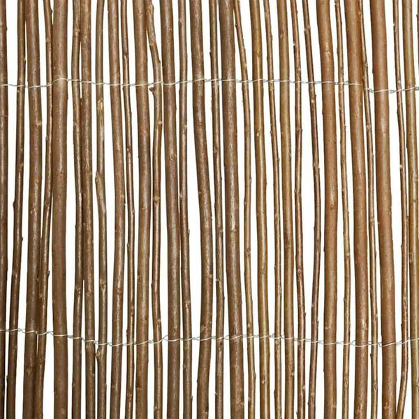 vidaXL Willow Fence Brown 180 x 500 cm