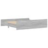 vidaXL Bed Frame without Mattress Grey Sonoma 180x200 cm Super King