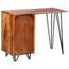 vidaXL Writing Desk with 1 Drawer and 1 Cabinet Solid Acacia Wood