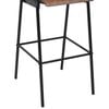 vidaXL Bar Chairs 4 pcs Solid Plywood Steel
