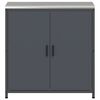 vidaXL Kitchen Storage with Shelf Anthracite 90 x 50 x 92 cm Steel