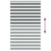 vidaXL Zebra Blind Dark Grey 150x230 cm Fabric Width 145.9 cm Polyester