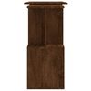 vidaXL Corner Desk Brown Oak 200x50x76 cm Engineered Wood