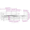 vidaXL 6 Piece Garden Sofa Set Impregnated Wood Pine