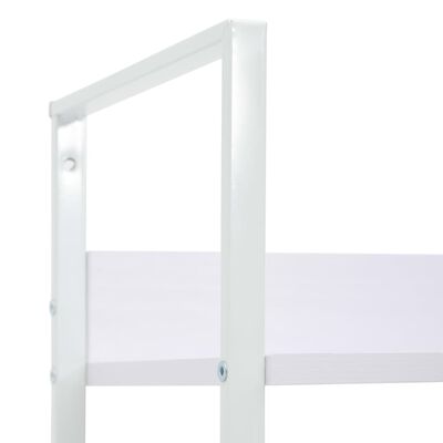 vidaXL 5-Layer Book Shelf White 60x27.6x158.5 cm Engineered Wood