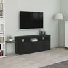 vidaXL TV Cabinet Black 120x30x50 cm Engineered Wood