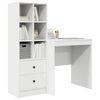 vidaXL Desk with Drawer 2 pcs White