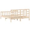 vidaXL Bed Frame without Mattress Solid Wood Pine