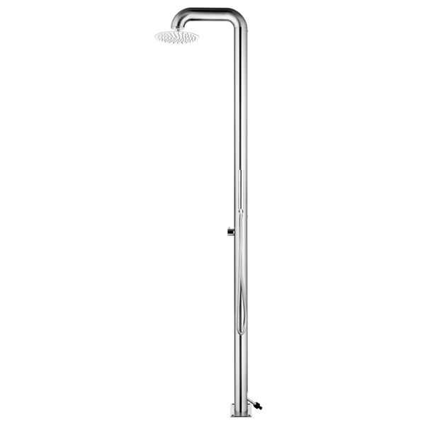 vidaXL Garden Shower 225 cm Stainless Steel