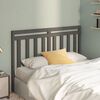 vidaXL Bed Headboard Grey 141x4x100 cm Solid Wood Pine