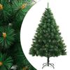 vidaXL Artificial Hinged Christmas Tree with Stand 240 cm