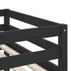 vidaXL Kids' Loft Bed with Tunnel without Mattress White&Black 90x200 cm