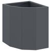 vidaXL Corner Planter Anthracite 30 x 30 x 35 cm Steel