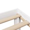 vidaXL Bookcase Bed without Mattress White 135x190 cm Double Solid Wood Pine