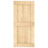 vidaXL Sliding Door with Hardware Set 95x210 cm Solid Wood Pine