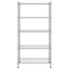 vidaXL 5-Tier Storage Shelf 90x35x180 cm Chrome 250 kg