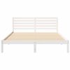 vidaXL Bed Frame with Headboard White 160 x 220 cm Solid Pine Wood