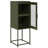 vidaXL Sideboard Olive Green 36x39x107 cm Cold-rolled Steel