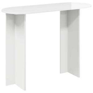 vidaXL Console Table High Gloss White 100 x 39.5 x 75 cm