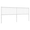 vidaXL Metal Replace Headboard White 200 cm