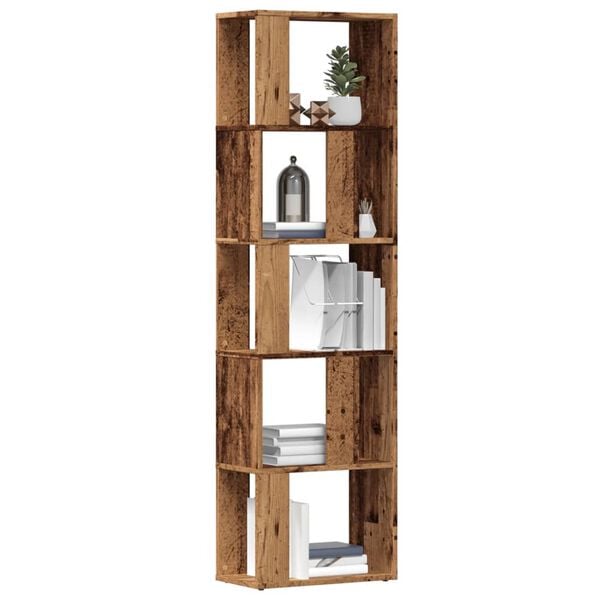 vidaXL Book Cabinet Old Wood 45x24x159 cm Engineered Wood