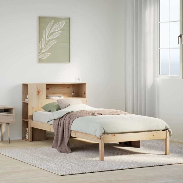 vidaXL Bookcase Bed without Mattress 100x200 cm Solid Wood Pine