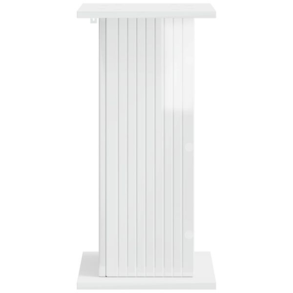 vidaXL Plant Stand High Gloss White 30.5 x 30 x 60.5 cm