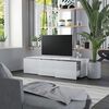 vidaXL TV Cabinet High Gloss White 120x34x30 cm Engineered Wood