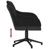 vidaXL Dining Chair 2 pcs Black 55 x 59.5 x 77 cm Velvet