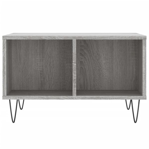 vidaXL Coffee Table Grey Sonoma 60x50x36.5 cm Engineered Wood