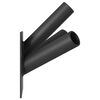 vidaXL Flag Pole Holder Black 10.5 x 7.5 cm Steel