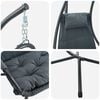 vidaXL Hanging Egg Chair Folding Anthracite 94 x 107 x 196.5 cm Steel