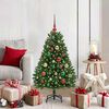 vidaXL Artificial Christmas Tree with Stand Green 120 cm PVC and Metal