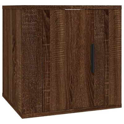 vidaXL 7 Piece TV Cabinet Set Brown Oak Engineered Wood