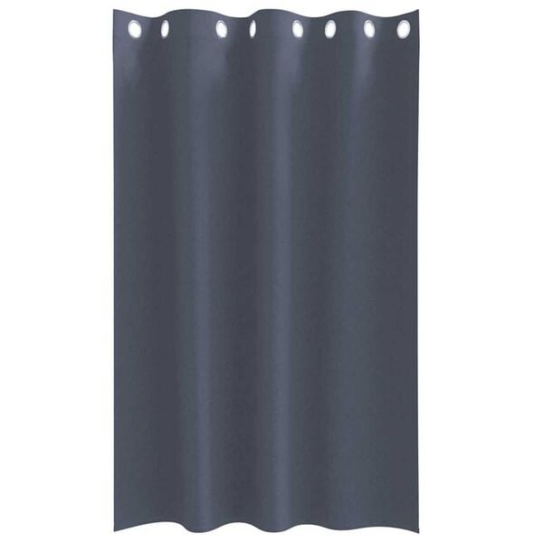 vidaXL Blackout Curtains with Rings 2 pcs Anthracite 175 x 140 cm